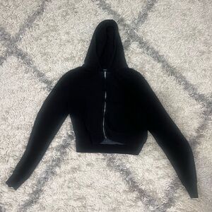 Brandy Melville cropped black hoodie